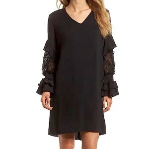 kobi halperin gothic lace detail slouchy loose fit dress